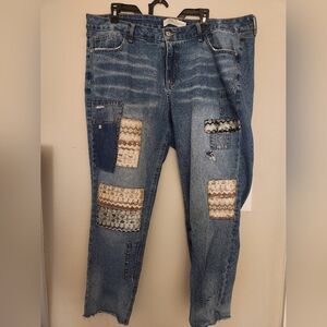 Denim Jeans with Patches size 18W